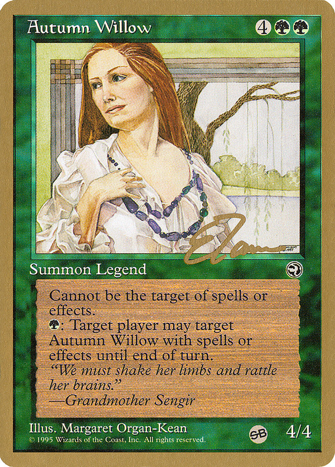 Autumn Willow (Eric Tam) (SB) [Pro Tour Collector Set] MTG Single Magic: The Gathering    | Red Claw Gaming