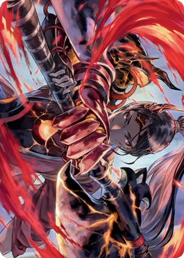 Risona, Asari Commander Art Card [Kamigawa: Neon Dynasty Art Series] MTG Single Magic: The Gathering    | Red Claw Gaming