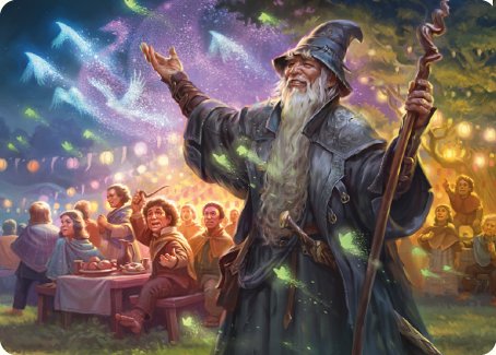 Gandalf, Friend of the Shire Art Card [The Lord of the Rings: Tales of Middle-earth Art Series] MTG Single Magic: The Gathering    | Red Claw Gaming
