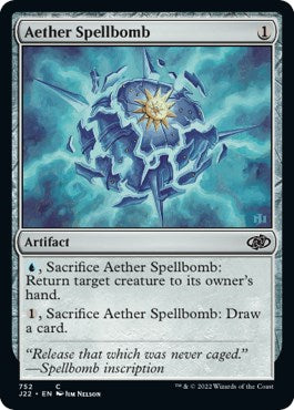 Aether Spellbomb [Jumpstart 2022] MTG Single Magic: The Gathering    | Red Claw Gaming