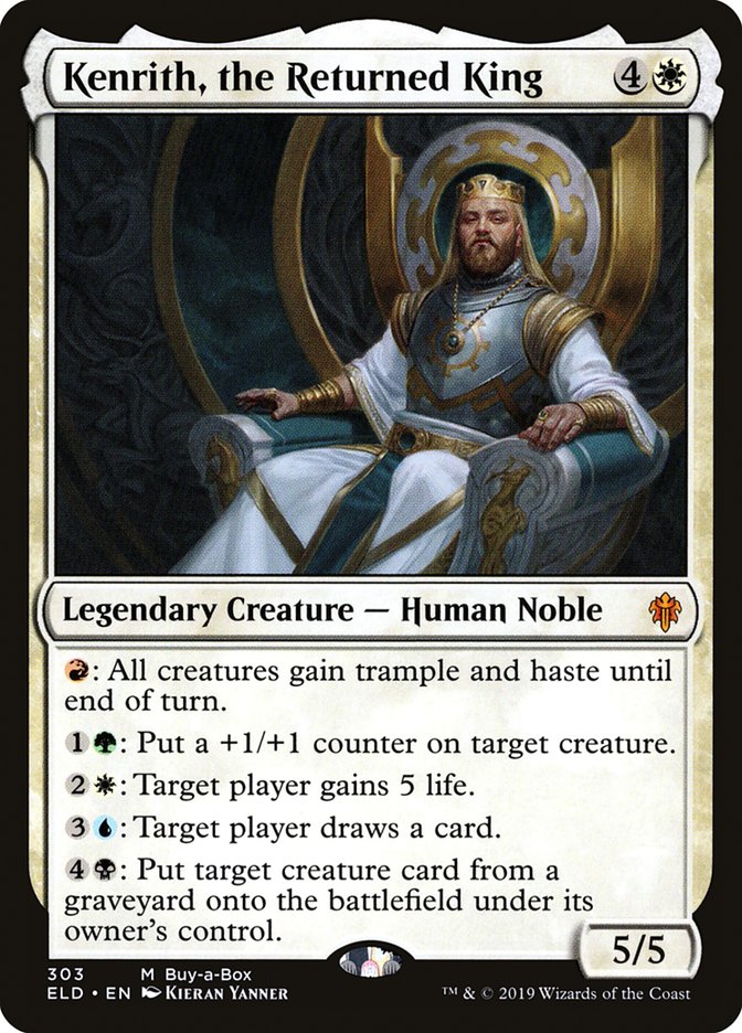 Kenrith, the Returned King (Buy-A-Box) [Throne of Eldraine Promos] MTG Single Magic: The Gathering    | Red Claw Gaming