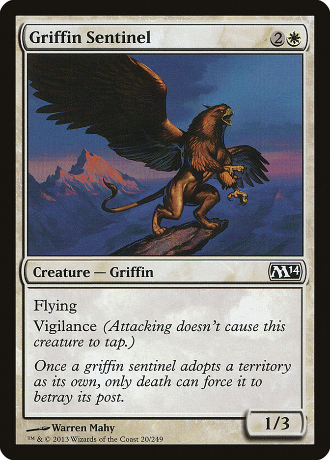 Griffin Sentinel [Magic 2014] MTG Single Magic: The Gathering    | Red Claw Gaming