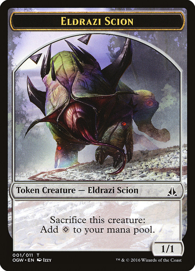 Eldrazi Scion Token (001/011) [Oath of the Gatewatch Tokens] MTG Single Magic: The Gathering    | Red Claw Gaming