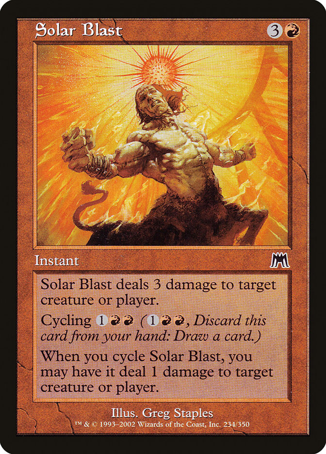 Solar Blast [Onslaught] MTG Single Magic: The Gathering    | Red Claw Gaming