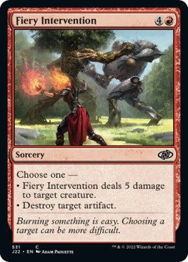Fiery Intervention [Jumpstart 2022] MTG Single Magic: The Gathering    | Red Claw Gaming