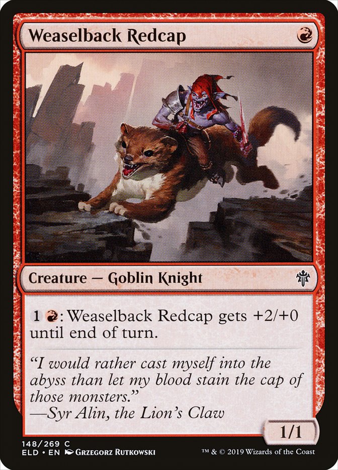 Weaselback Redcap [Throne of Eldraine] MTG Single Magic: The Gathering    | Red Claw Gaming