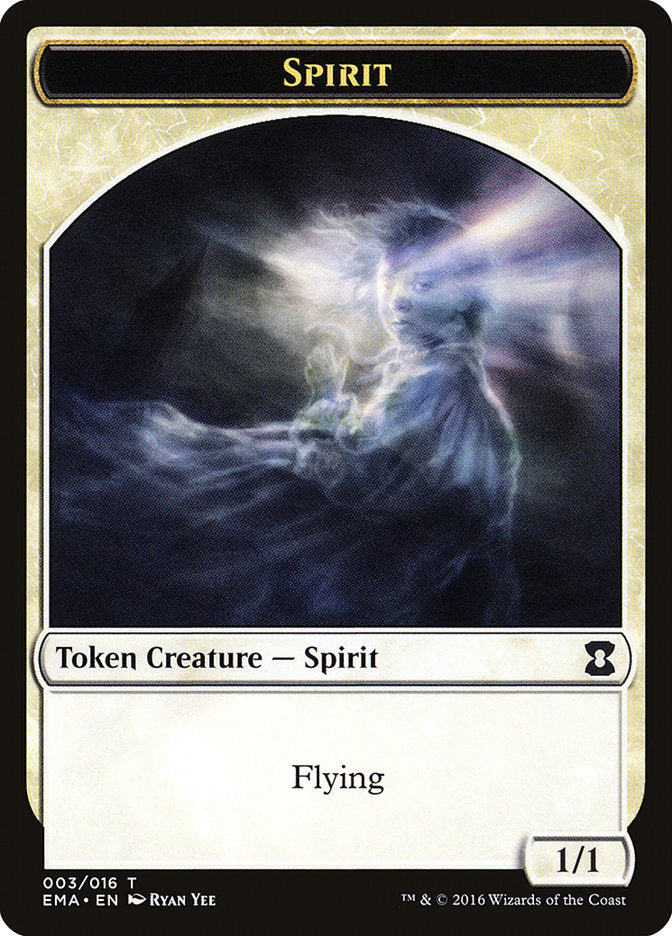 Spirit Token (003/016) [Eternal Masters Tokens] MTG Single Magic: The Gathering    | Red Claw Gaming