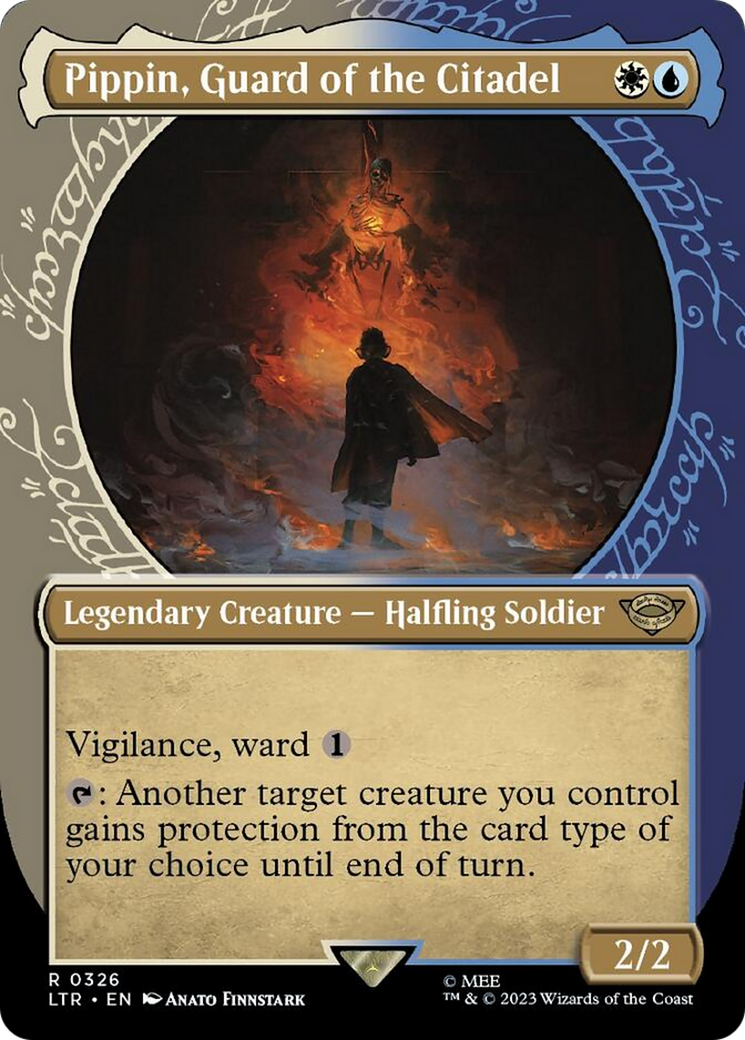 Pippin, Guard of the Citadel (Showcase Ring Frame) [The Lord of the Rings: Tales of Middle-Earth] MTG Single Magic: The Gathering    | Red Claw Gaming