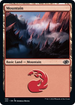 Mountain (109) [Jumpstart 2022] MTG Single Magic: The Gathering    | Red Claw Gaming