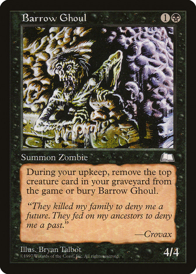 Barrow Ghoul [Weatherlight] MTG Single Magic: The Gathering    | Red Claw Gaming
