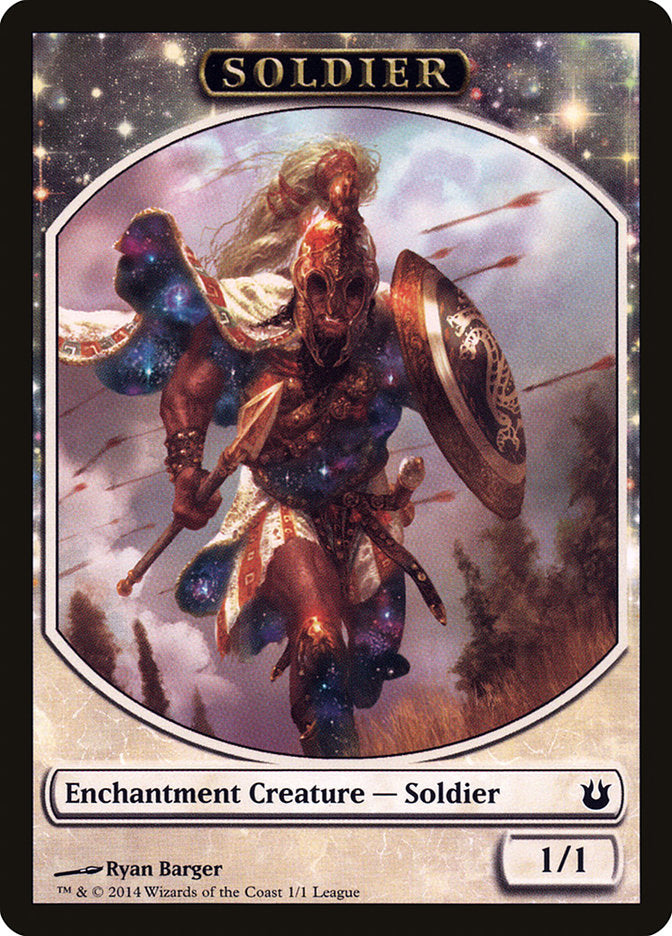 Soldier Token [League Tokens 2014] MTG Single Magic: The Gathering    | Red Claw Gaming