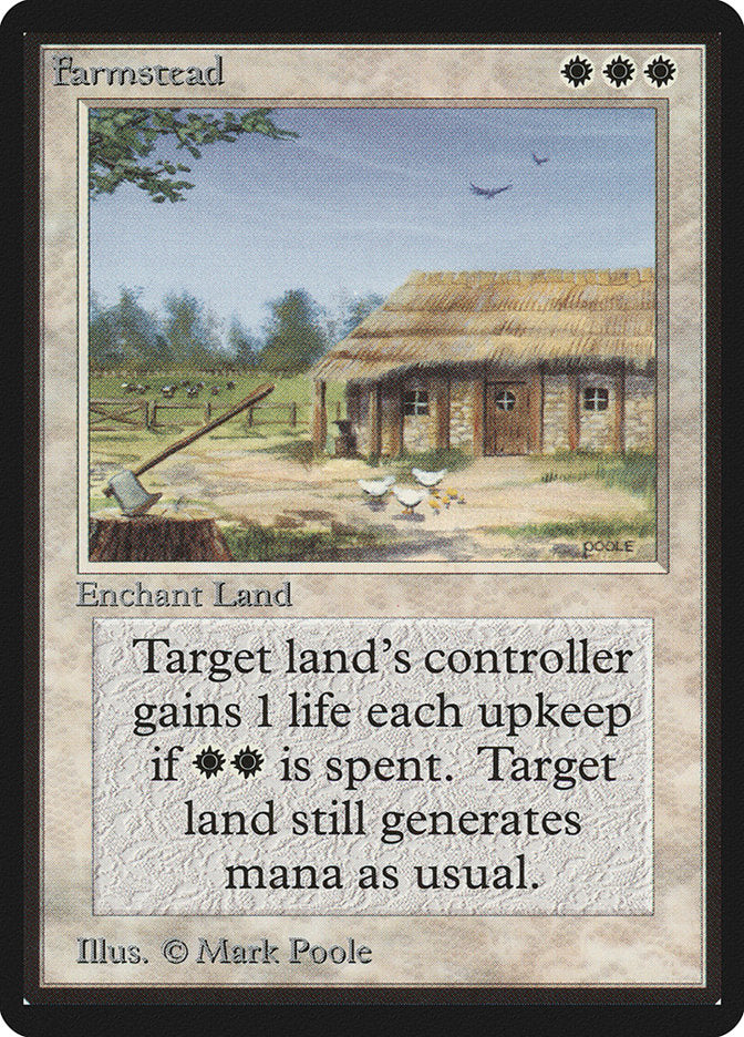 Farmstead [Beta Edition] MTG Single Magic: The Gathering    | Red Claw Gaming