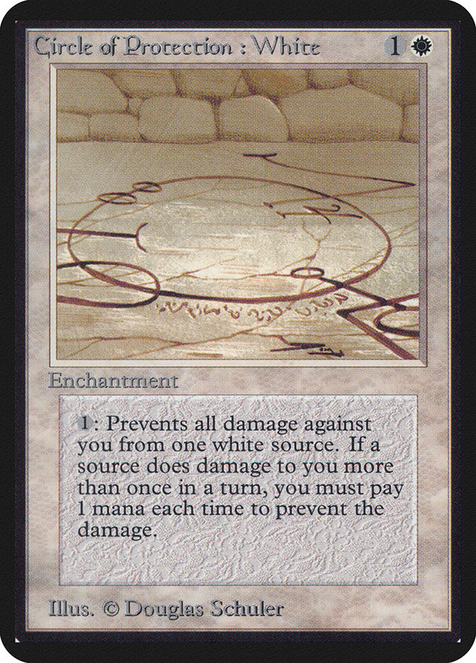 Circle of Protection: White [Alpha Edition] MTG Single Magic: The Gathering    | Red Claw Gaming