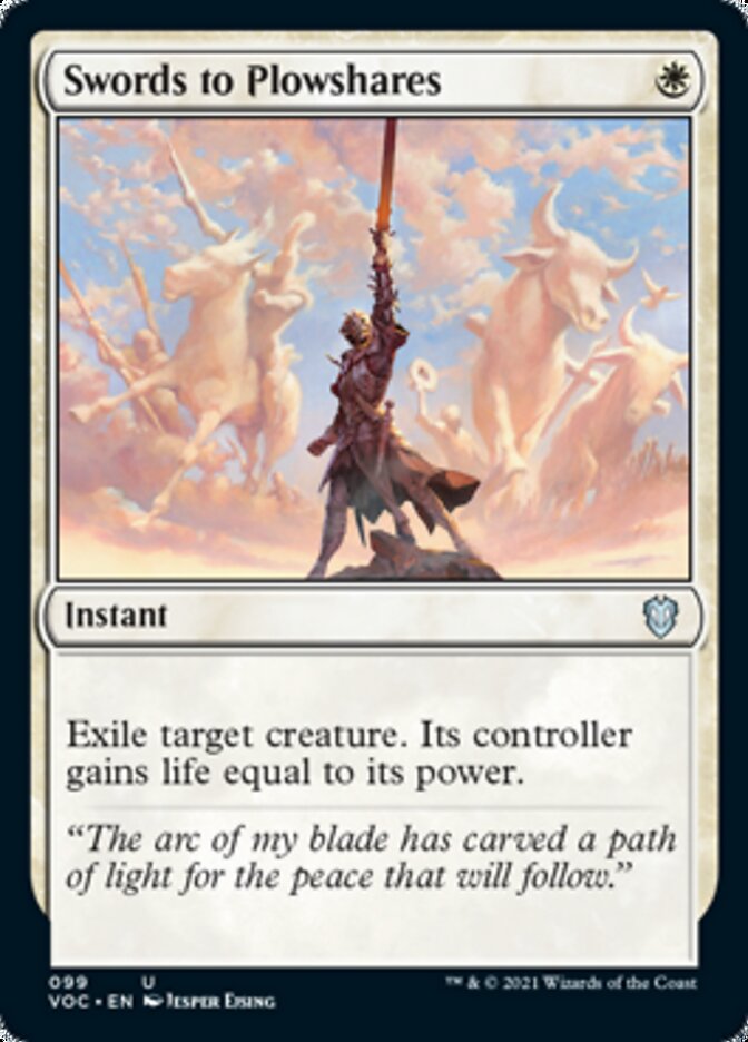 Swords to Plowshares [Innistrad: Crimson Vow Commander] MTG Single Magic: The Gathering    | Red Claw Gaming
