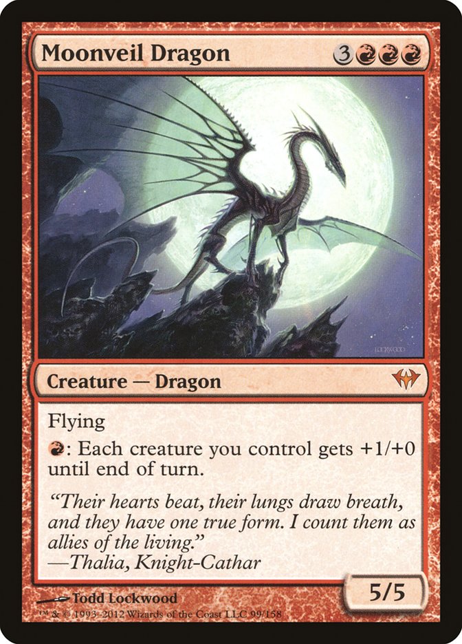Moonveil Dragon [Dark Ascension] MTG Single Magic: The Gathering    | Red Claw Gaming