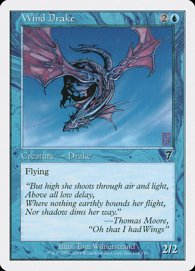 Wind Drake [Seventh Edition] MTG Single Magic: The Gathering    | Red Claw Gaming