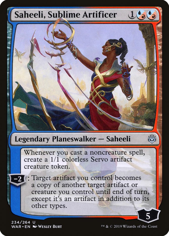 Saheeli, Sublime Artificer [War of the Spark] MTG Single Magic: The Gathering    | Red Claw Gaming