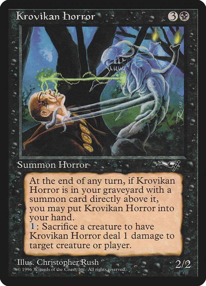 Krovikan Horror [Alliances] MTG Single Magic: The Gathering    | Red Claw Gaming