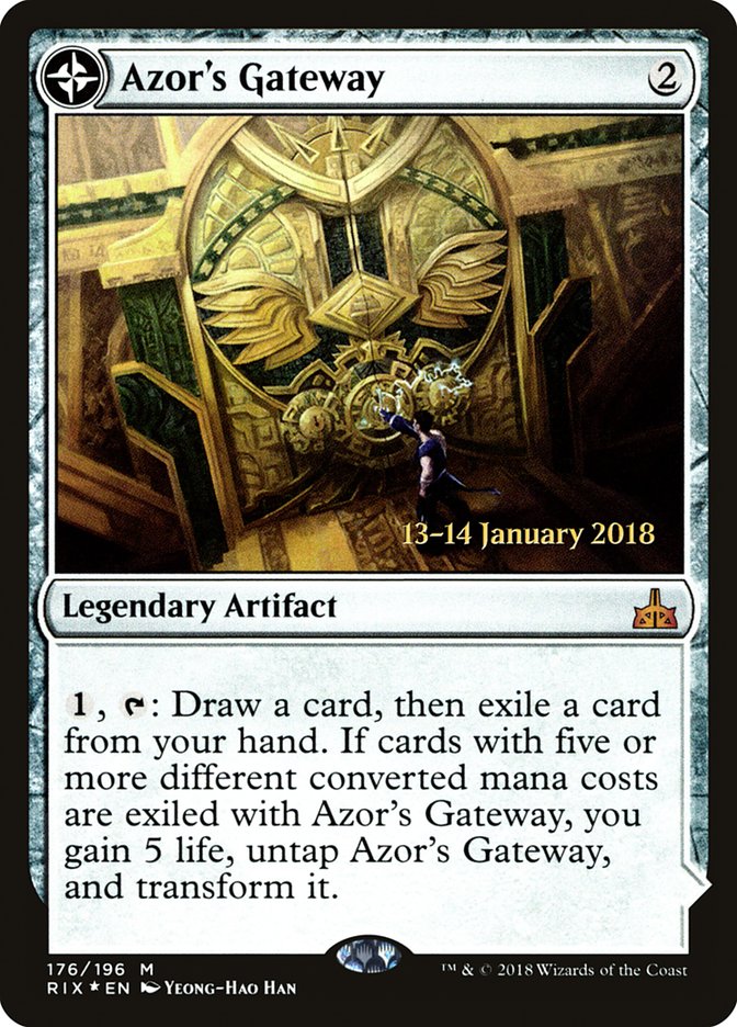 Azor's Gateway // Sanctum of the Sun [Rivals of Ixalan Prerelease Promos] MTG Single Magic: The Gathering    | Red Claw Gaming