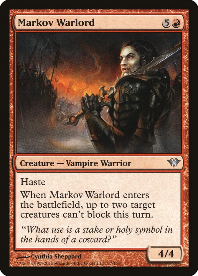 Markov Warlord [Dark Ascension] MTG Single Magic: The Gathering    | Red Claw Gaming
