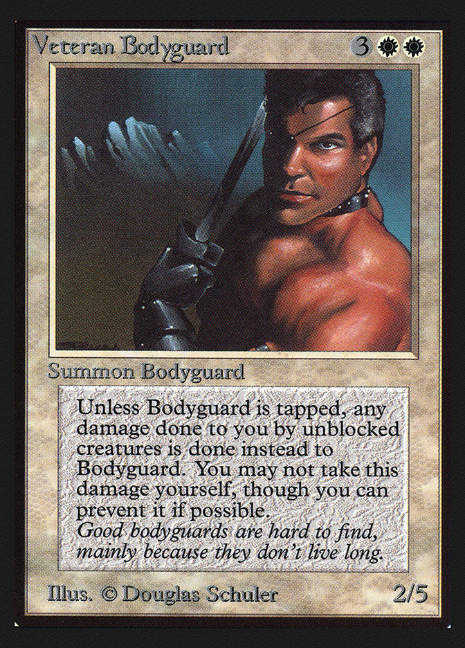 Veteran Bodyguard [Collectors' Edition] MTG Single Magic: The Gathering    | Red Claw Gaming