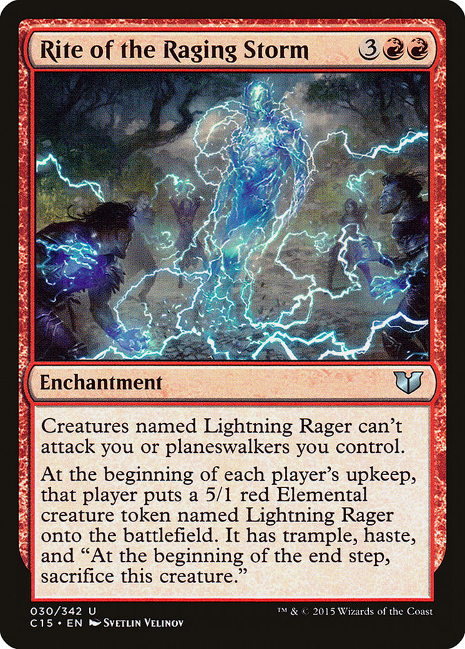 Rite of the Raging Storm [Commander 2015] MTG Single Magic: The Gathering    | Red Claw Gaming