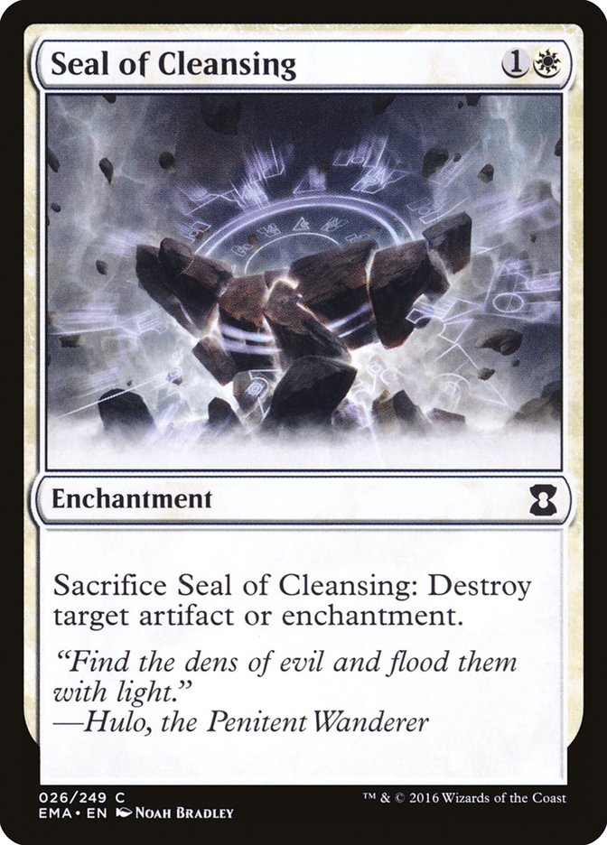Seal of Cleansing [Eternal Masters] MTG Single Magic: The Gathering    | Red Claw Gaming