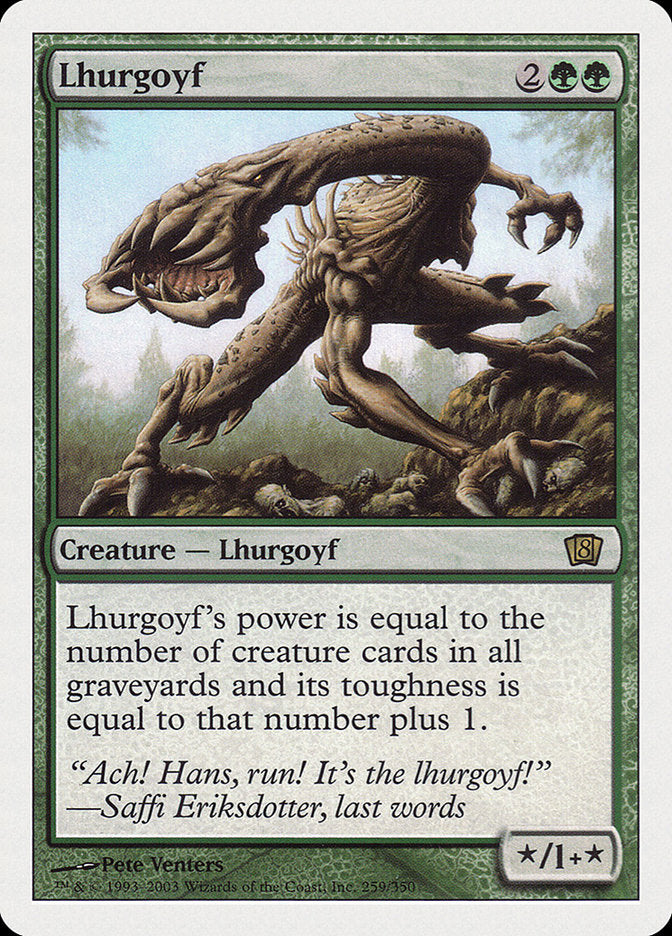 Lhurgoyf [Eighth Edition] MTG Single Magic: The Gathering    | Red Claw Gaming