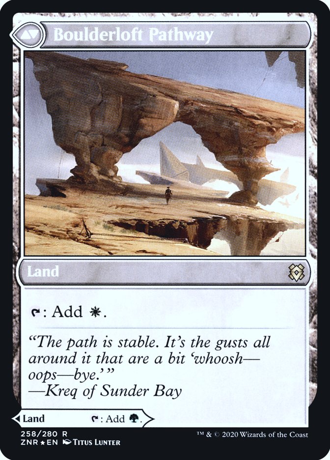 Branchloft Pathway // Boulderloft Pathway [Zendikar Rising Prerelease Promos] MTG Single Magic: The Gathering    | Red Claw Gaming
