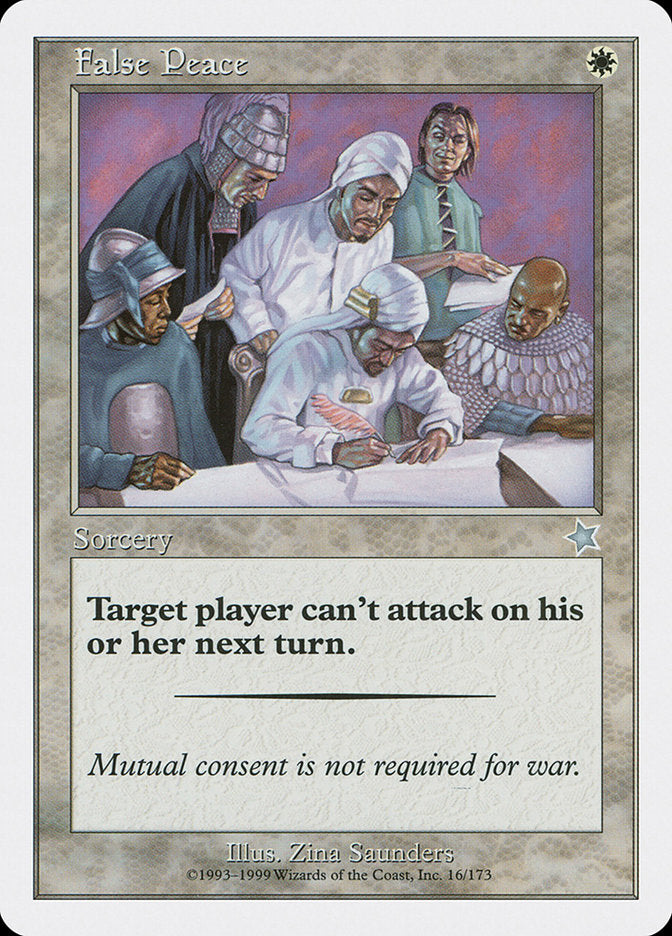 False Peace [Starter 1999] MTG Single Magic: The Gathering    | Red Claw Gaming