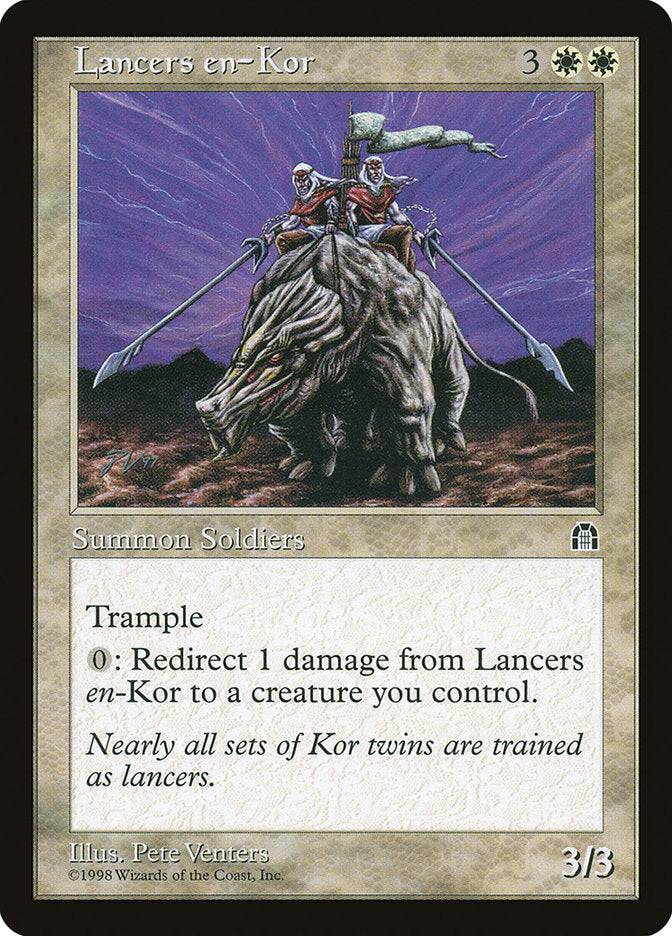 Lancers en-Kor [Stronghold] MTG Single Magic: The Gathering    | Red Claw Gaming