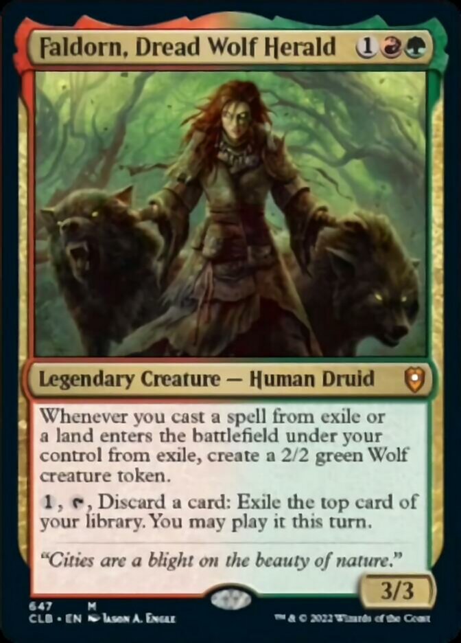Faldorn, Dread Wolf Herald [Commander Legends: Battle for Baldur's Gate] MTG Single Magic: The Gathering    | Red Claw Gaming