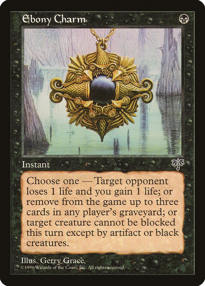 Ebony Charm [Mirage] MTG Single Magic: The Gathering    | Red Claw Gaming