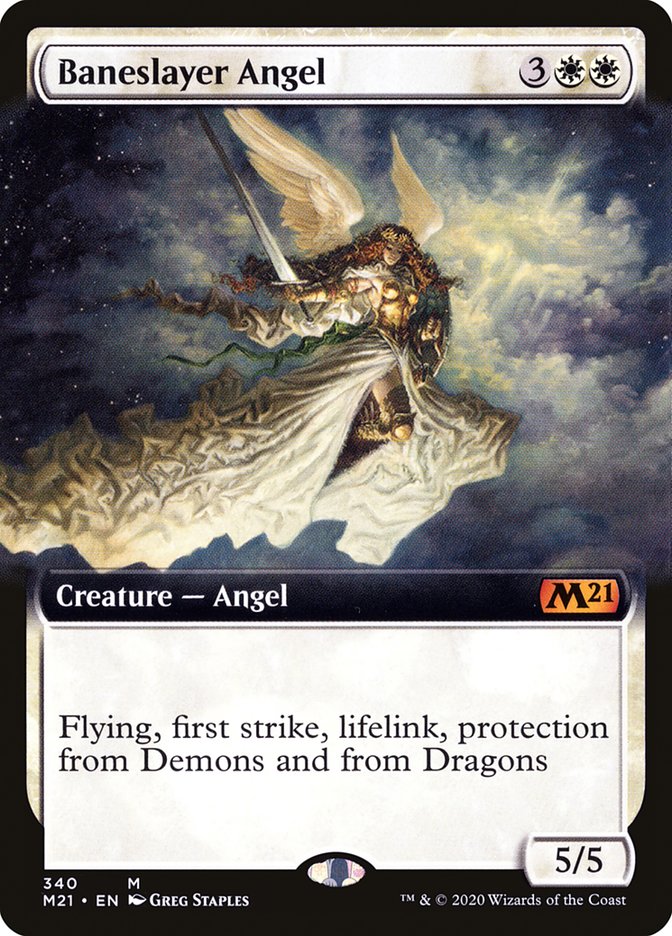 Baneslayer Angel (Extended Art) [Core Set 2021] MTG Single Magic: The Gathering    | Red Claw Gaming