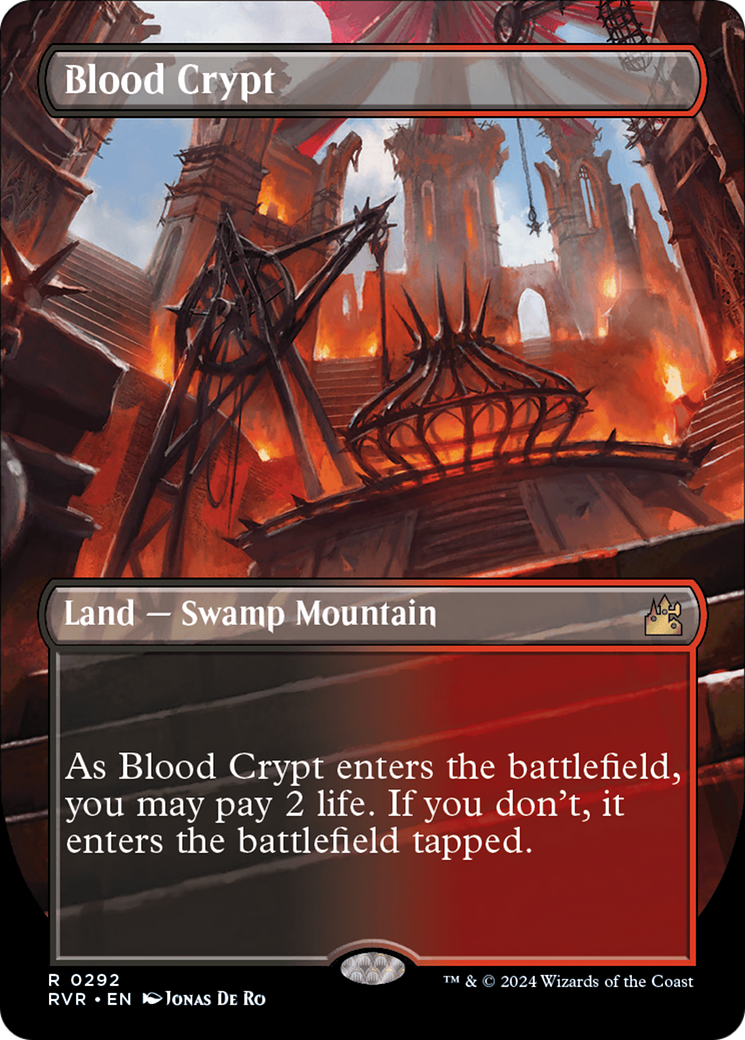 Blood Crypt (Borderless) [Ravnica Remastered] MTG Single Magic: The Gathering    | Red Claw Gaming