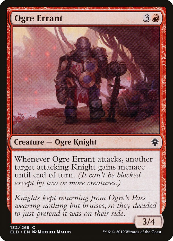 Ogre Errant [Throne of Eldraine] MTG Single Magic: The Gathering    | Red Claw Gaming