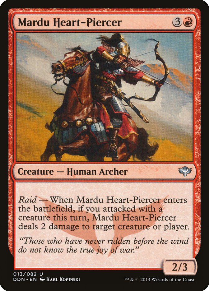 Mardu Heart-Piercer [Duel Decks: Speed vs. Cunning] MTG Single Magic: The Gathering    | Red Claw Gaming