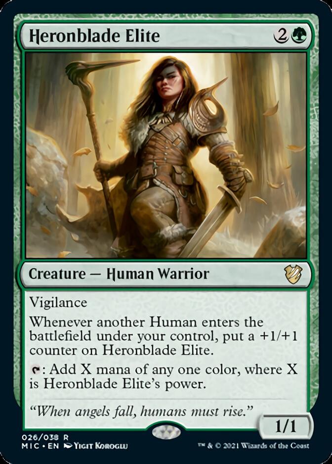 Heronblade Elite [Innistrad: Midnight Hunt Commander] MTG Single Magic: The Gathering    | Red Claw Gaming