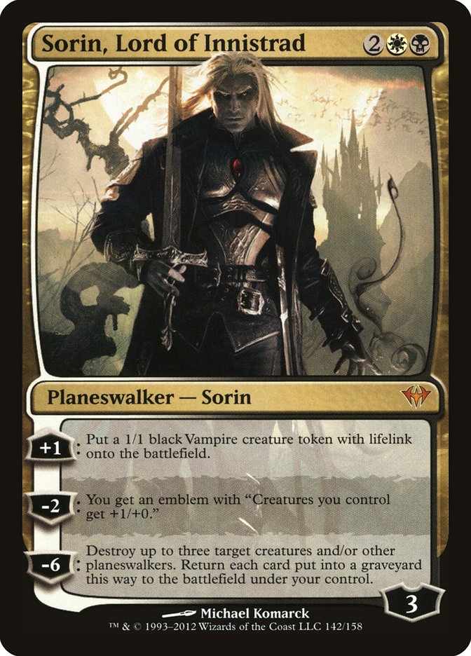Sorin, Lord of Innistrad [Dark Ascension] MTG Single Magic: The Gathering    | Red Claw Gaming