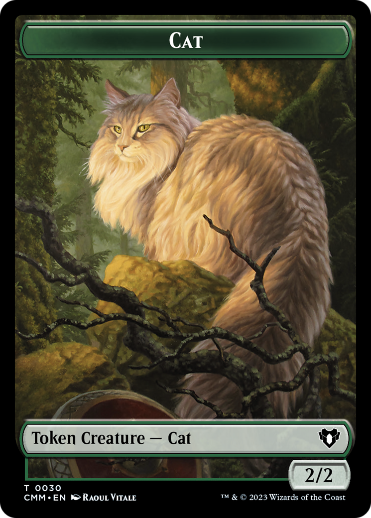 Cat Token (30) [Commander Masters Tokens] MTG Single Magic: The Gathering    | Red Claw Gaming