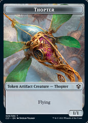 Golem (027) // Thopter Double-Sided Token [Commander 2021 Tokens] MTG Single Magic: The Gathering    | Red Claw Gaming