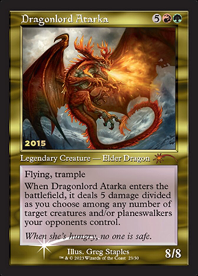 Dragonlord Atarka [30th Anniversary Promos] MTG Single Magic: The Gathering    | Red Claw Gaming