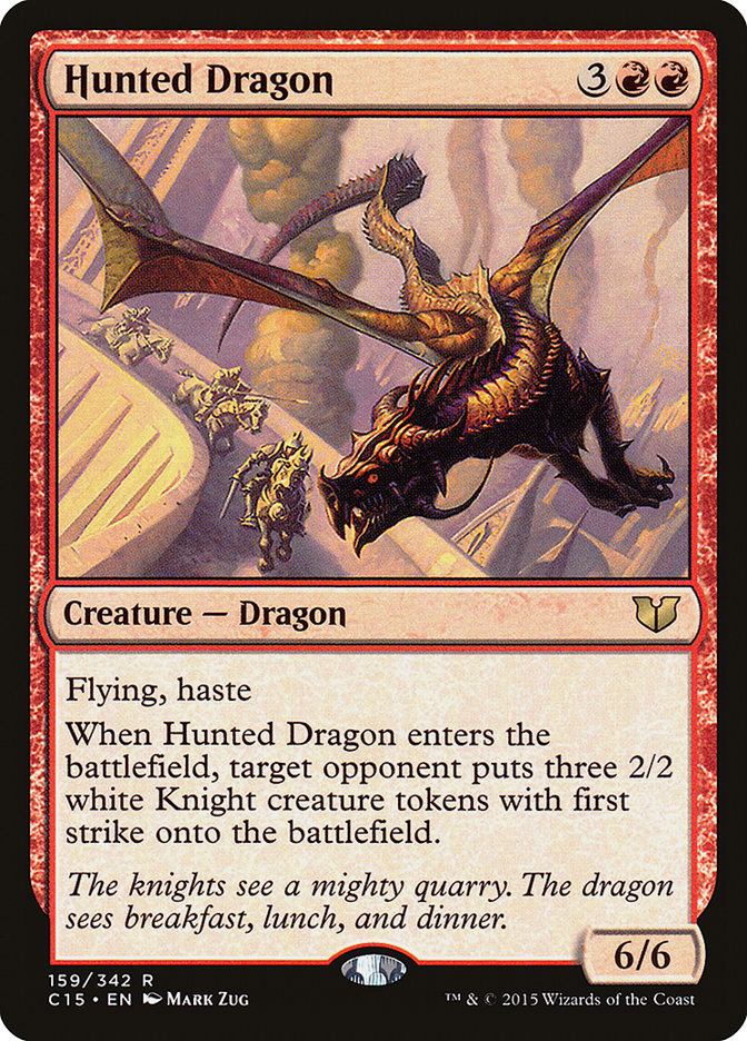 Hunted Dragon [Commander 2015] MTG Single Magic: The Gathering    | Red Claw Gaming