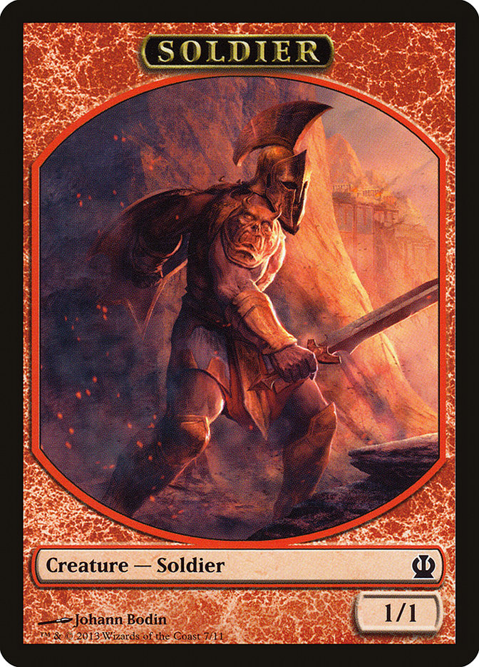 Soldier Token (7/11) [Theros Tokens] MTG Single Magic: The Gathering    | Red Claw Gaming