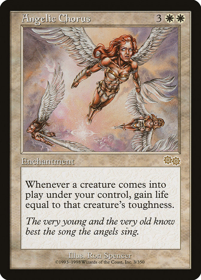 Angelic Chorus [Urza's Saga] MTG Single Magic: The Gathering    | Red Claw Gaming