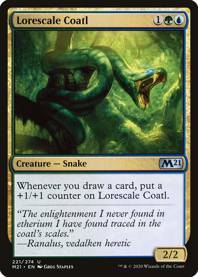 Lorescale Coatl [Core Set 2021] MTG Single Magic: The Gathering    | Red Claw Gaming