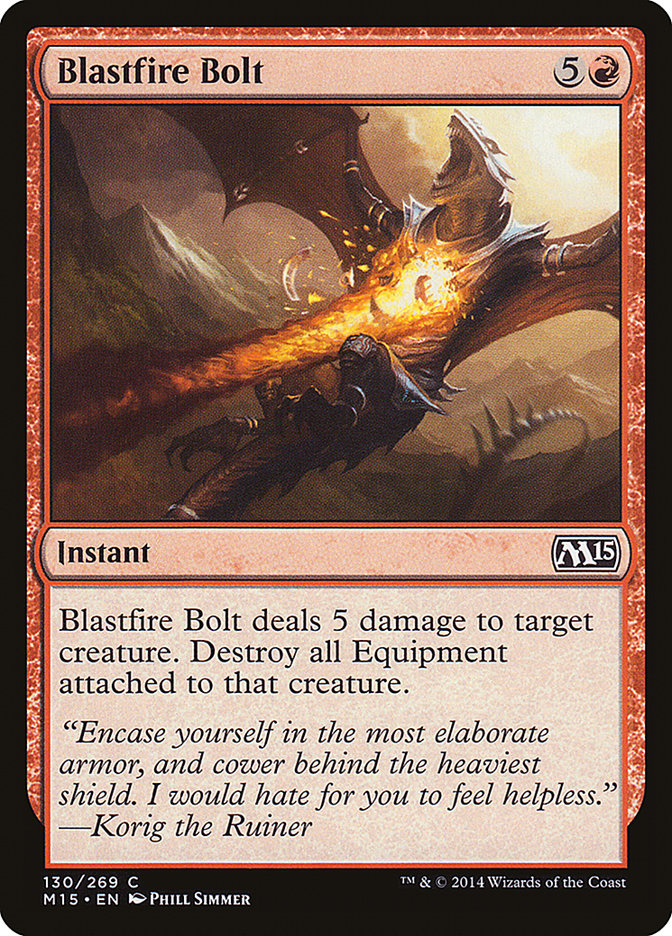 Blastfire Bolt [Magic 2015] MTG Single Magic: The Gathering    | Red Claw Gaming