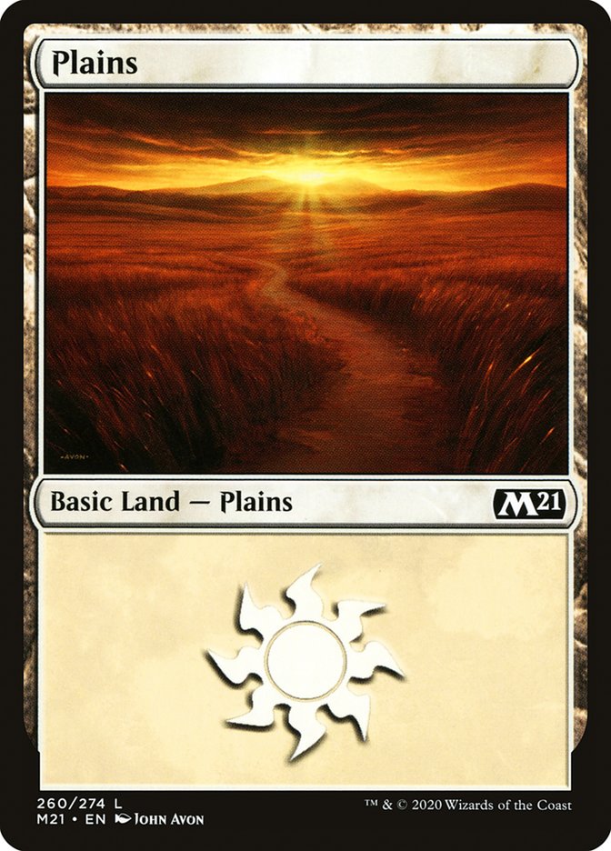 Plains (260) [Core Set 2021] MTG Single Magic: The Gathering    | Red Claw Gaming