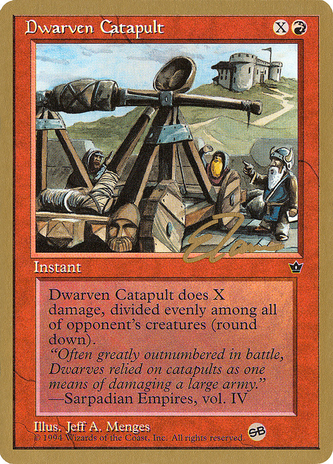 Dwarven Catapult (Eric Tam) (SB) [Pro Tour Collector Set] MTG Single Magic: The Gathering    | Red Claw Gaming