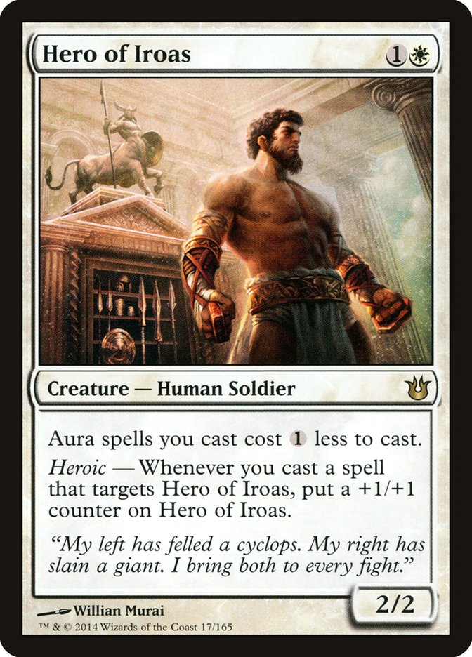 Hero of Iroas [Born of the Gods] MTG Single Magic: The Gathering    | Red Claw Gaming